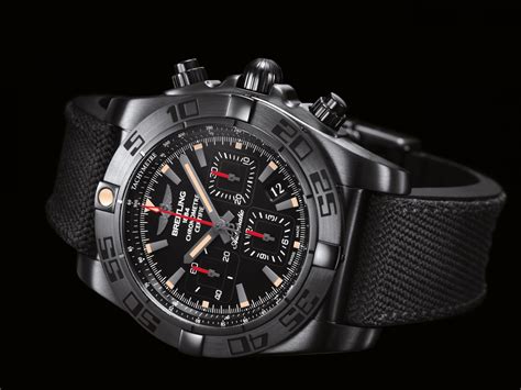 breitling chronomat 44 blacksteel raven|breitling chronomat 44 diamond bezel.